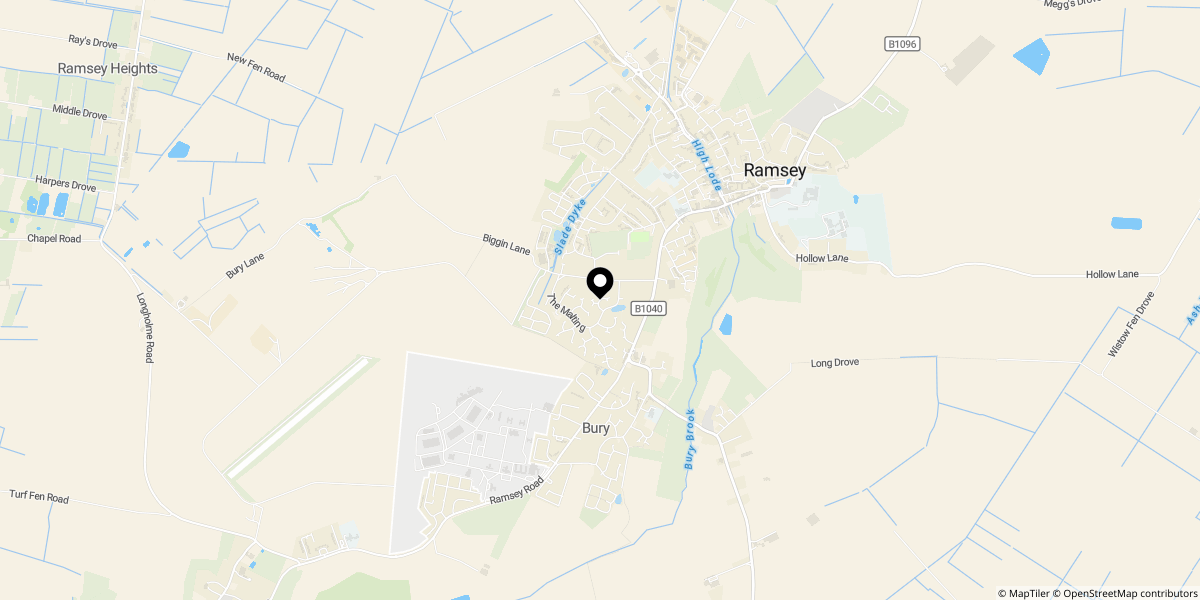 Approximate location of Drayhorse Road, Ramsey, Huntingdon, PE26 1SD